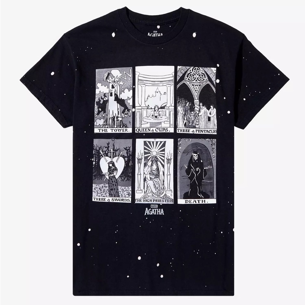 Marvel Agatha All‎ Along Tarot Card Boyfriend Fit T-Shirt Hot Topic